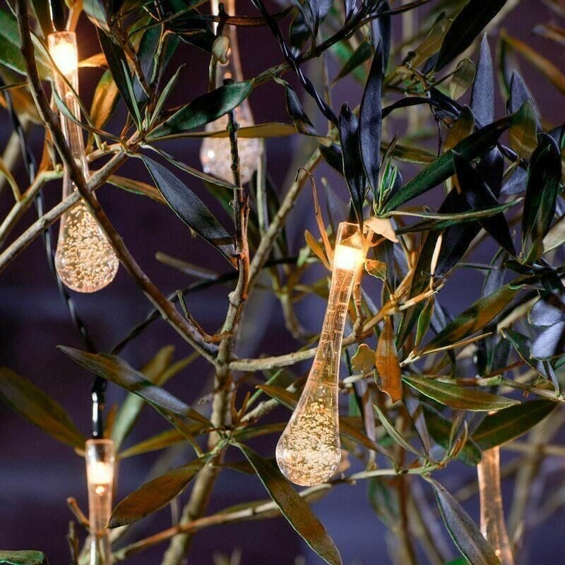50% OFF！Solar-Powered Raindrop String Lights-Buy 2 Free Shipping