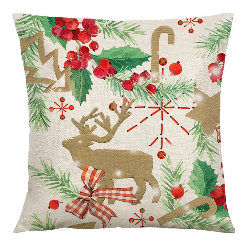 Cute Plant Linen Pillow Cases