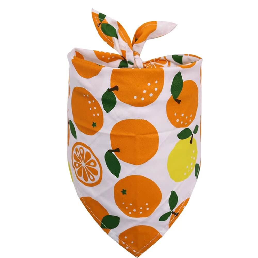 Pet cat and dog accessories fruit style multiple optional triangle bandana bib