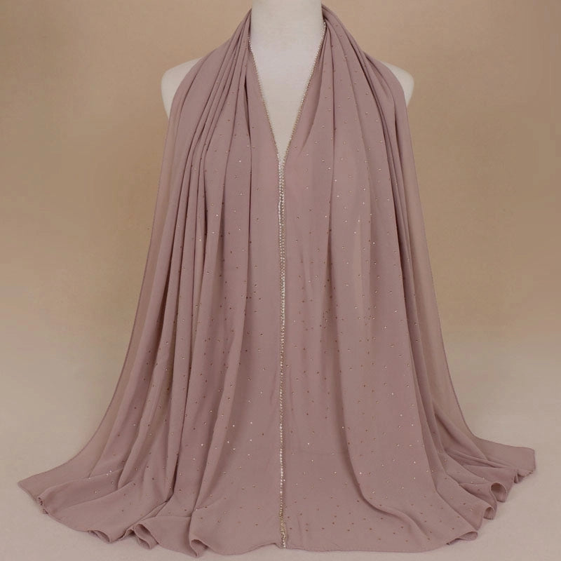 Women's Elegant Solid Color Chiffon Scarf