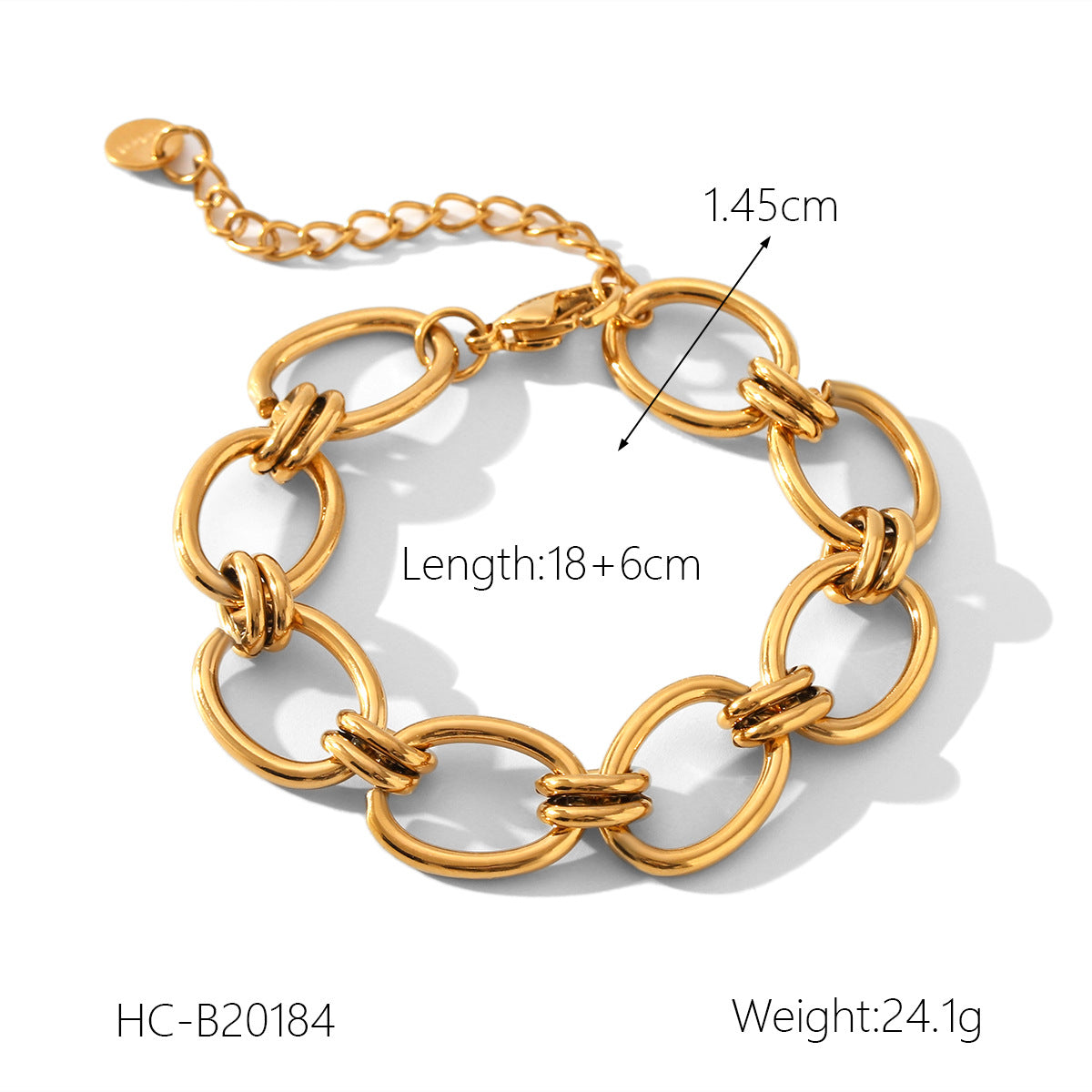 Stainless Steel Bracelet Ot Buckle Love Pearl Bracelet Female Titanium Steel Jewelry