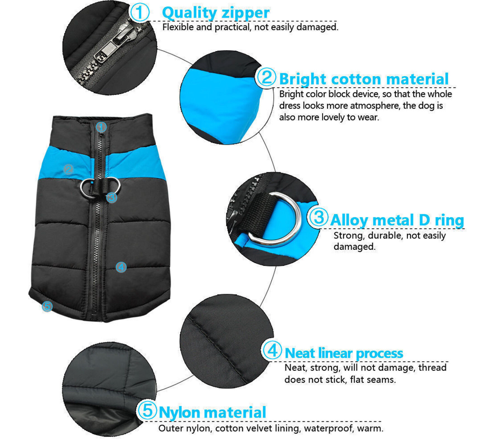 Warm Waterproof Dog Jacket