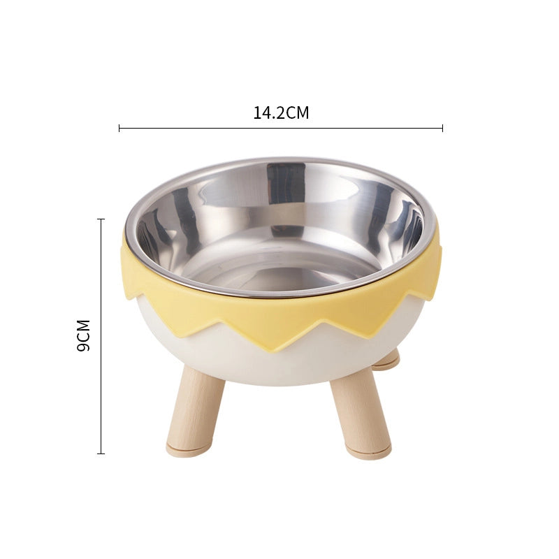 Minimalist Classic Style PP Stainless Steel Polka Dots Checkered Pet Tableware