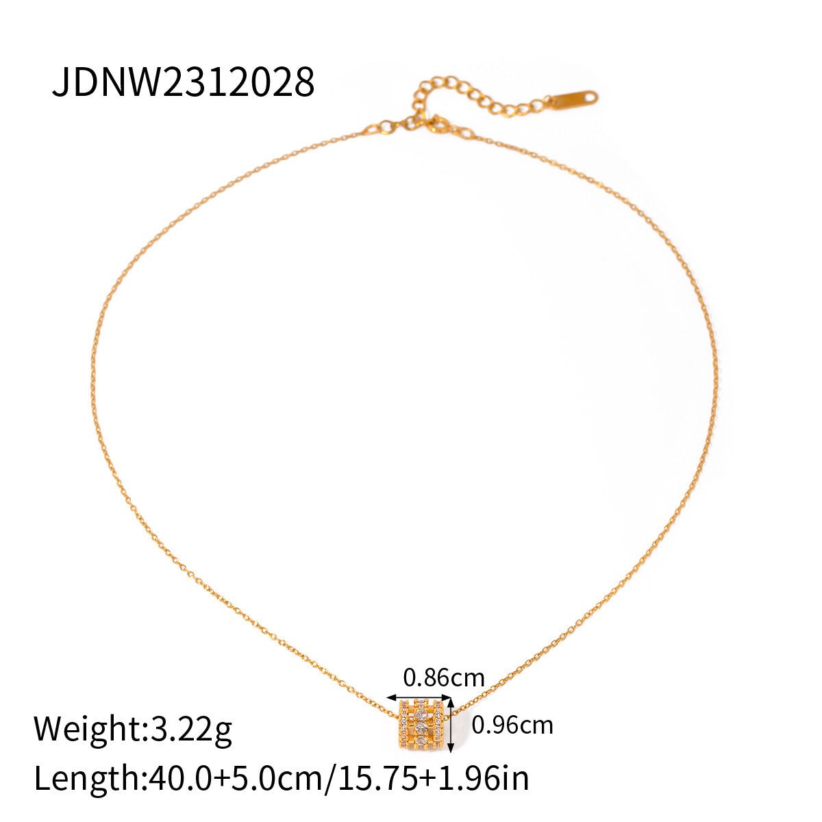 Titanium Steel Four-Leaf Clover Necklace Simple Clavicle Chain Titanium Steel Necklace Popular Women