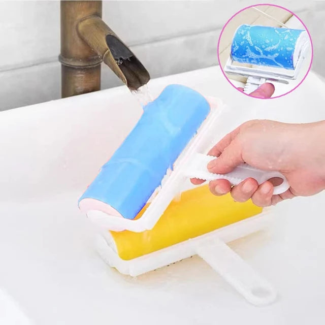 (2 Pc) Sticky Master Lint Roller It's Tapeless. Washable. and Reusable for Lint Remove