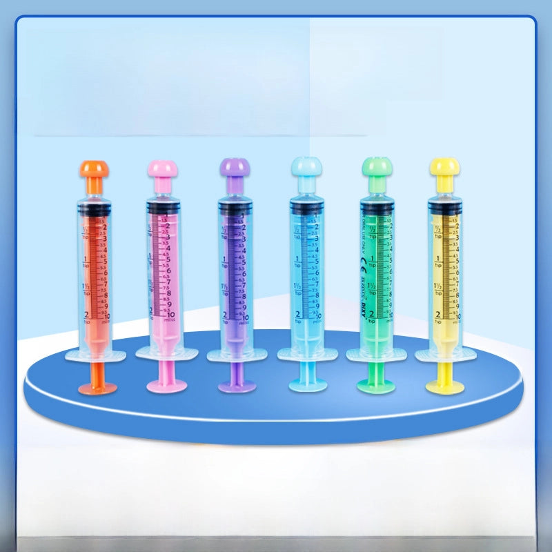 Colorful Disposable Small Size Plastic Syringe Feeder For Livestock 5ml 10ml Pet Feeding Tool Durable Lightweight Easy To Use