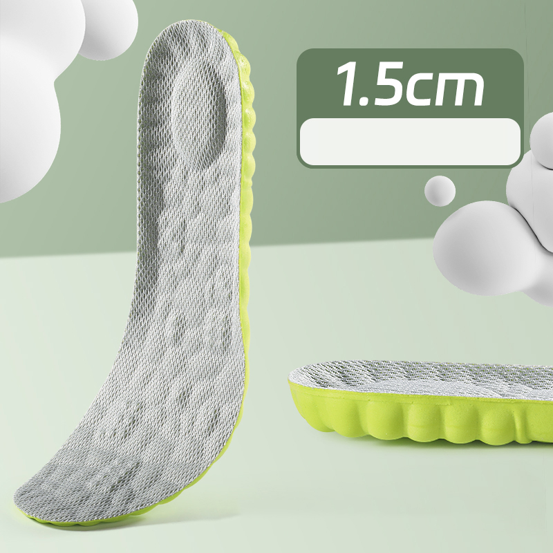 Gptsolvy 3.5CM Height Increase Insole Sports Insoles Breathable Inner Inserts Shoes Pads Adjustable Size Unisex Invisible Heighten Pads