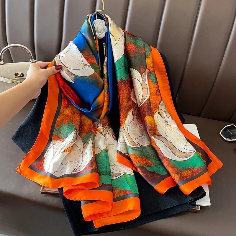 Fashion Silk Scarf (707 Main Color) Nhcj0164-707 Main Color