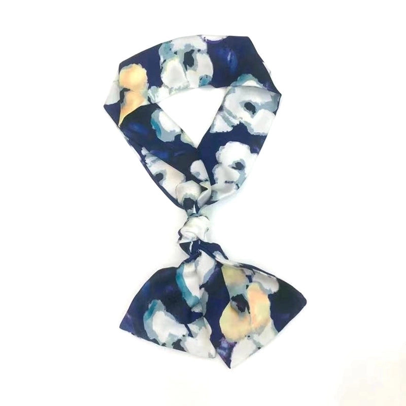 Women's Elegant Minimalist Geometric Chiffon Printing Silk Scarf