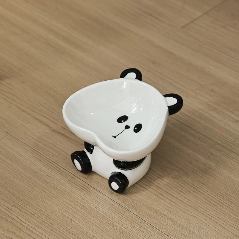 Cat Bowl Ceramic Protection Cervical Spine Drinking Bowl Pet Supplies Cute Slant Anti-overturning Dog Rice Bowl Cat Food Basin