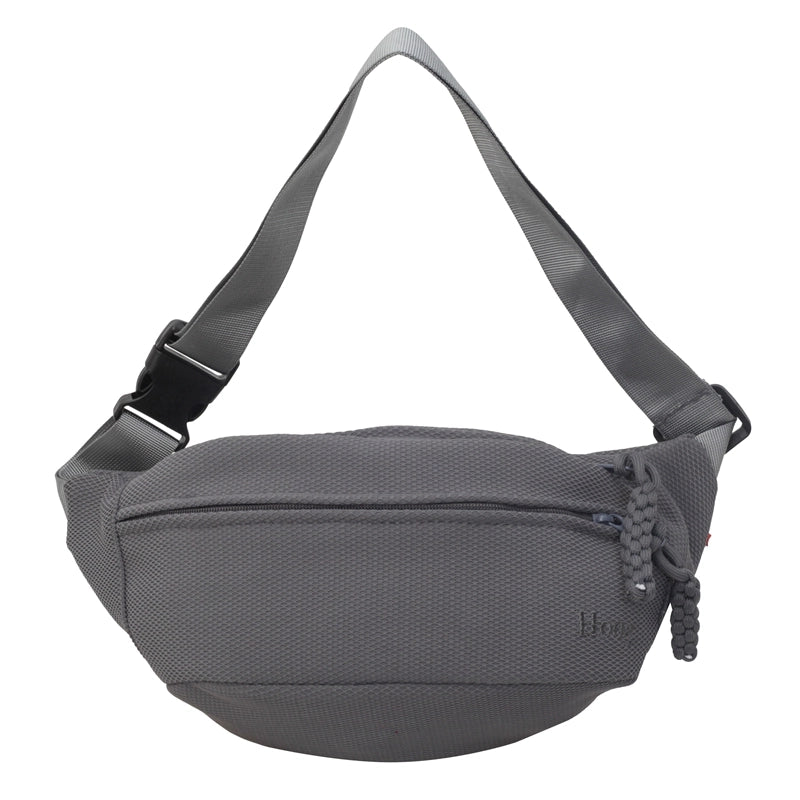Women's Classic Style Sports Solid Color Canvas Waist Bags
