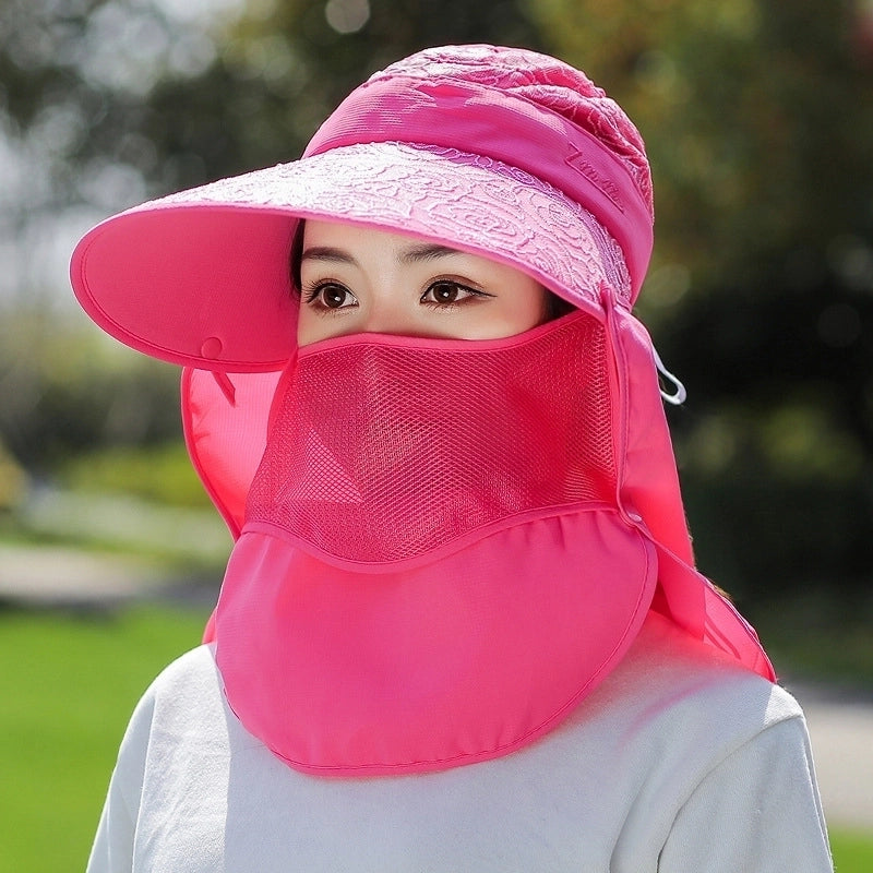 Women's Minimalist Solid Color Big Eaves Sun Hat