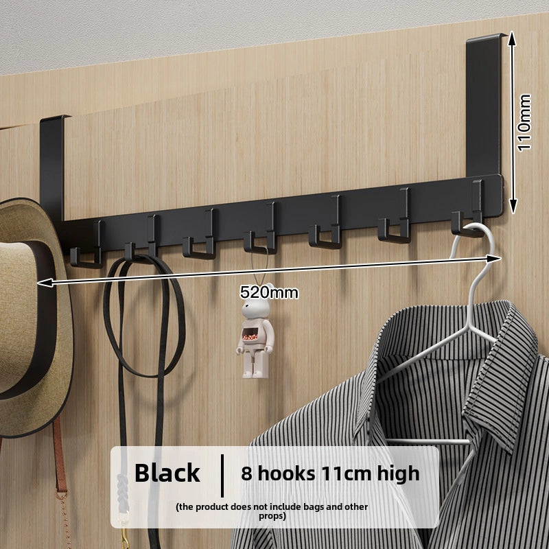 Hook Behind The Door Without Punching Hangers Clothes Storage Rack For Clothes Entry Door Upper Hanging Frame Wall Hanging Clothes Hook Door Back Type