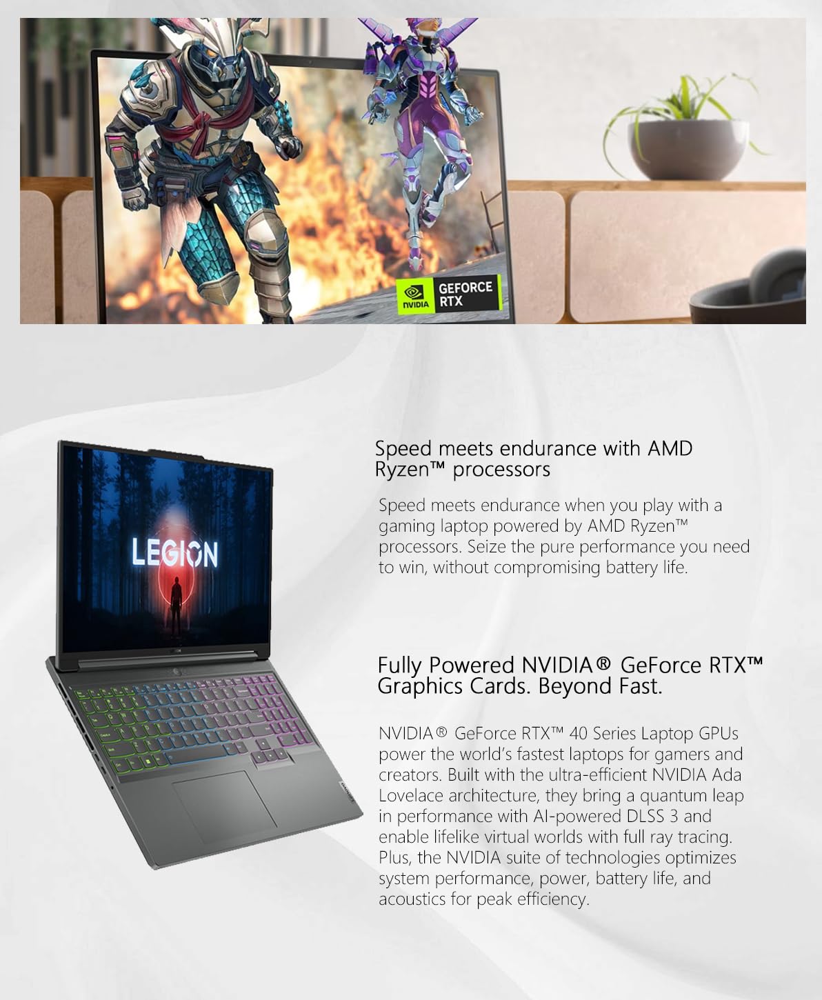 Lenovo Legion Slim 5 Gaming, 165Hz IPS, 32GB RAM 1TB almacenamiento, AMD Ryzen 7 7840HS (5.10GHz), NVIDIA GeForce RTX 4060, KB retroiluminada, Wi-Fi, Windows 11, gris tormenta, W/GaLiMu