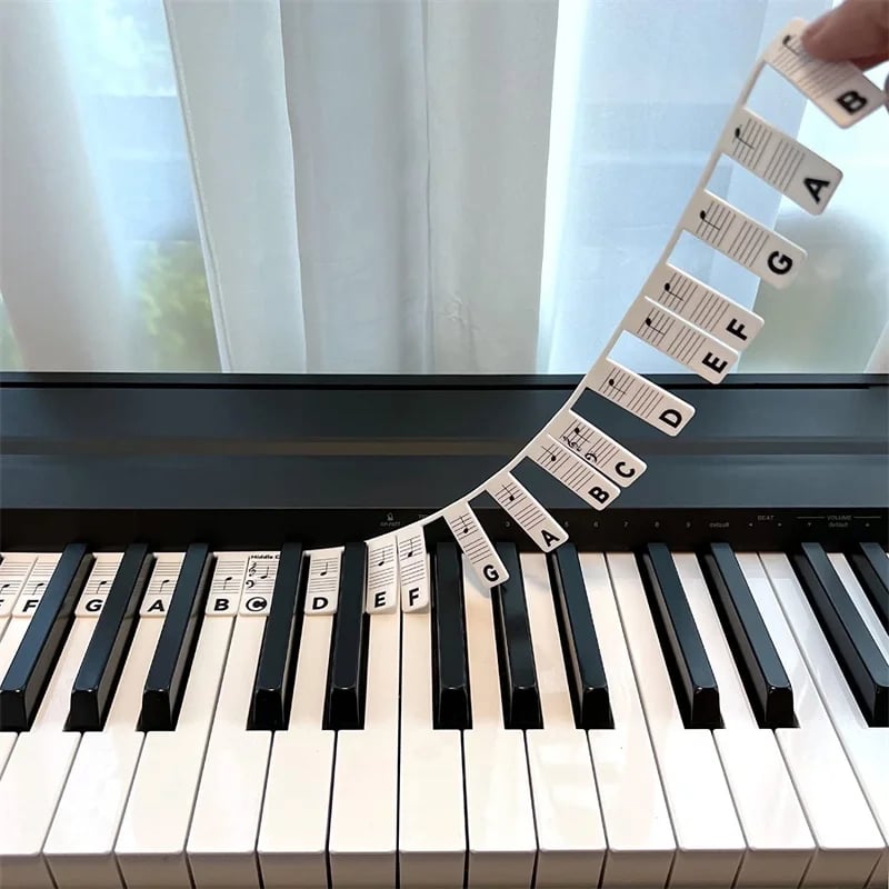 🎁49% OFF🔥🔥--🎄Removable Piano Keyboard Note Labels
