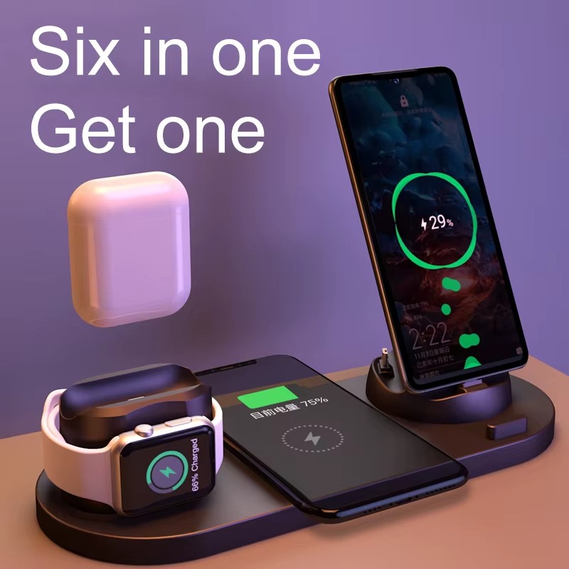 Hot Selling Best Sellers Best Selling Products Fast 3 IWatch Phone 6 in 1 Wireless Charger