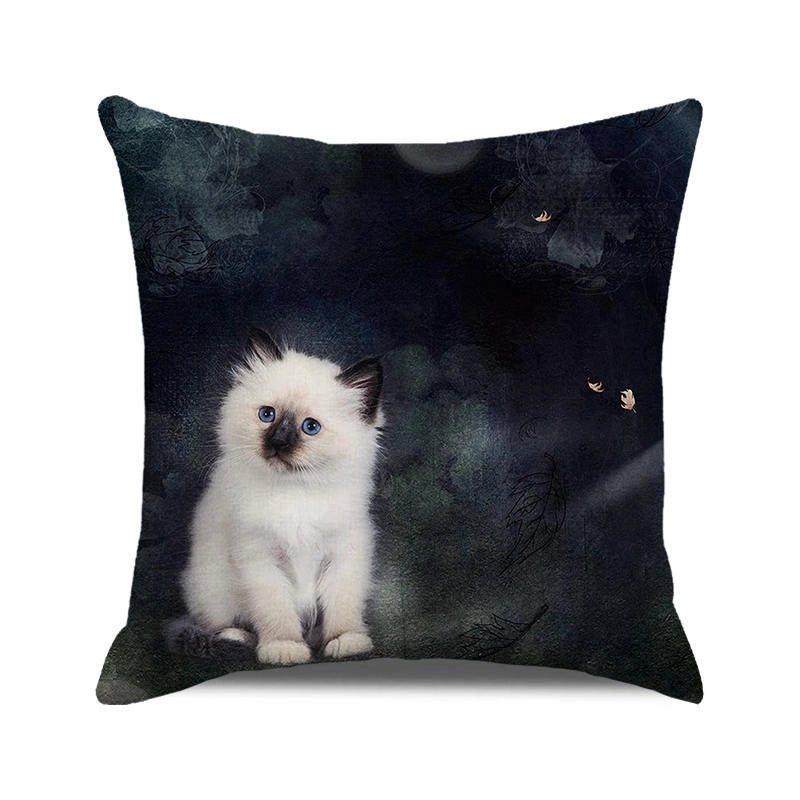 Halloween Cartoon Style Letter Dog Cat PP Cotton Couch & Sofa Decor