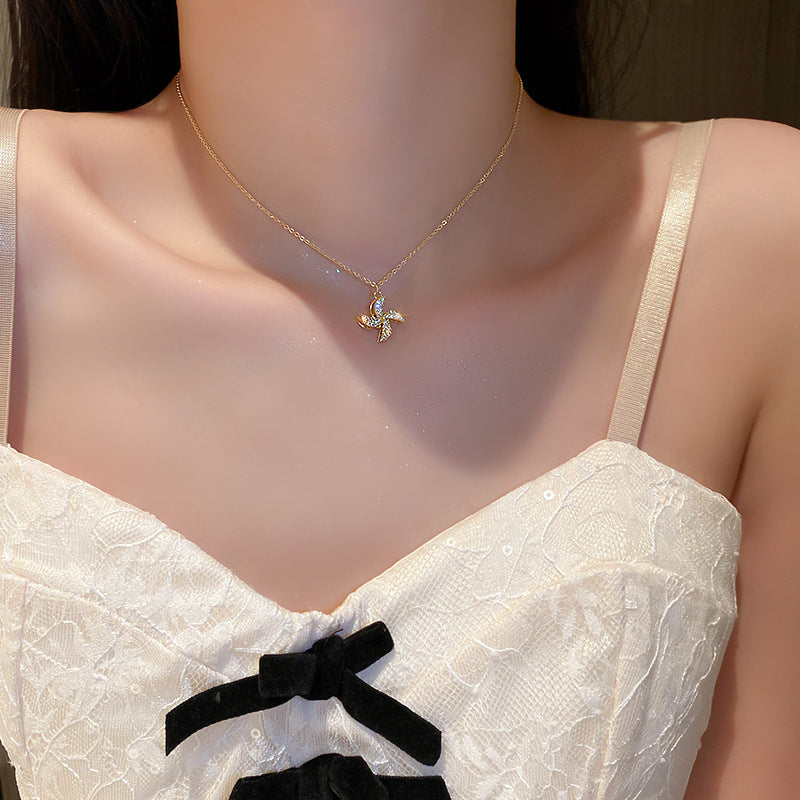 Moderate Luxury Flower Flower Alloy Electroplating Necklaces