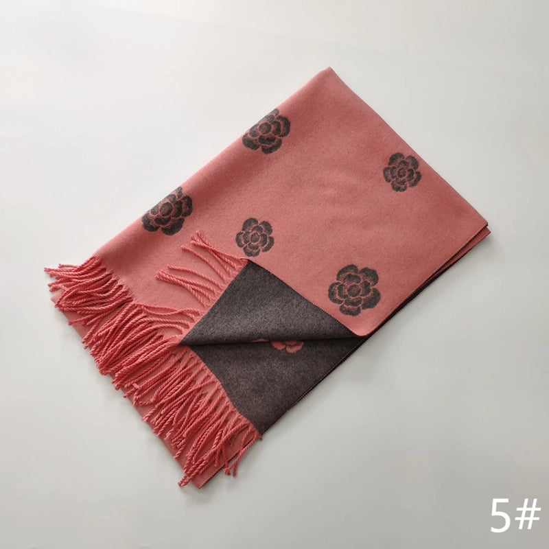 Women's Cute Sweet Printing Imitation Cashmere Polyester Scarf
