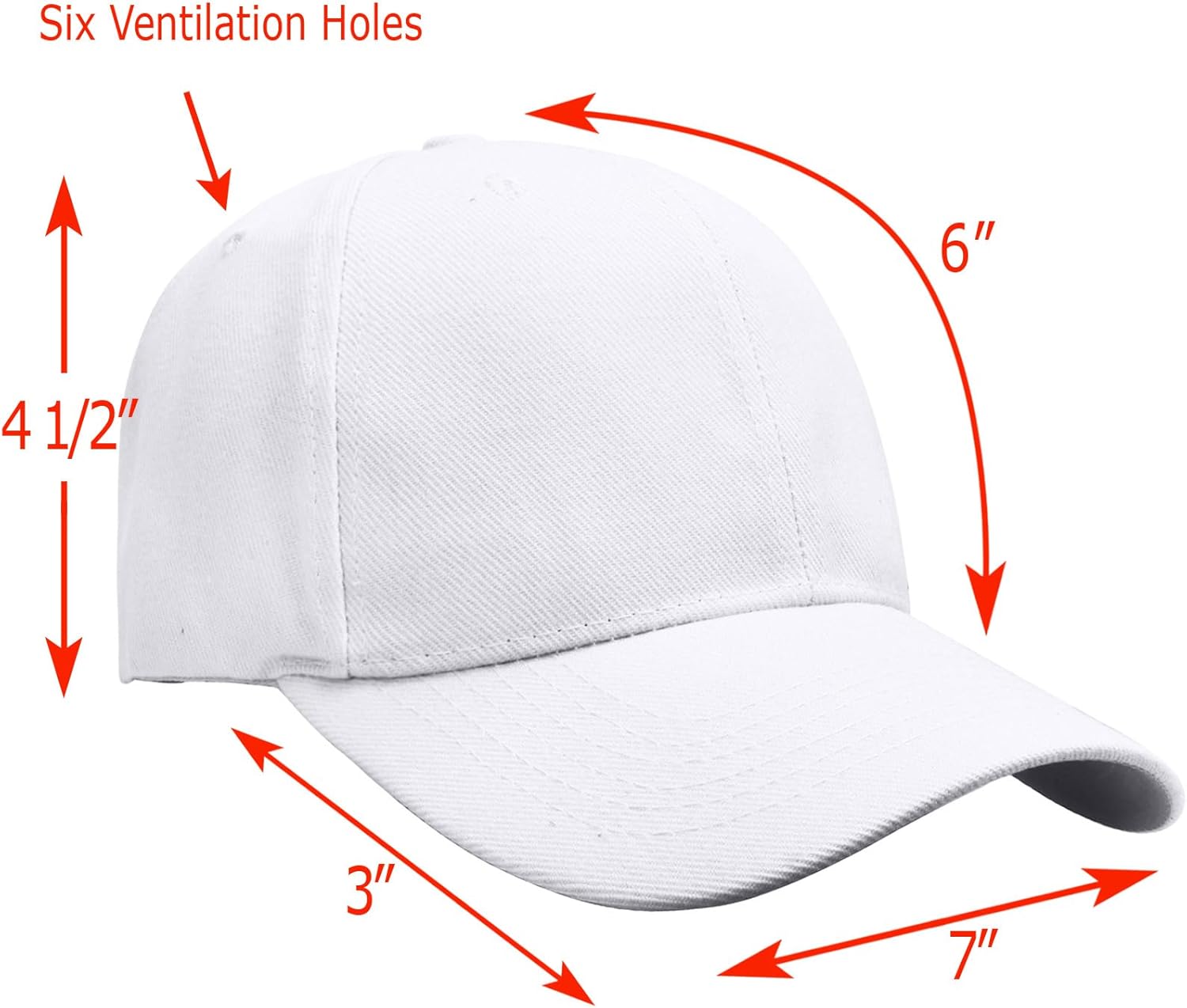 Falari Wholesale Bulk Lot 12-Pack Baseball Cap Adjustable Size Plain Blank Solid Color