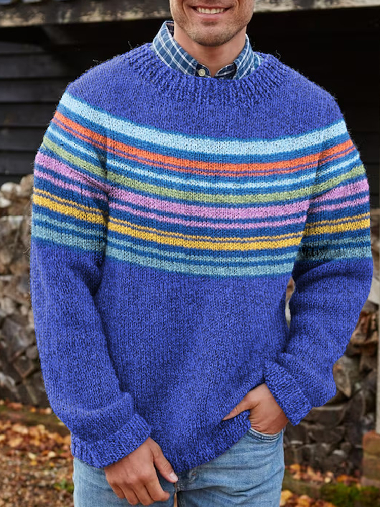 Retro Warm Icelandic Nordic Pullover Sweater