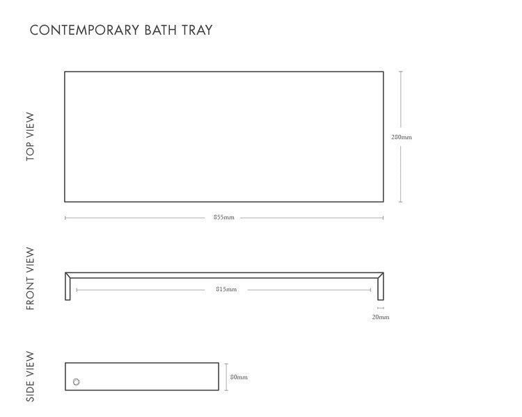 Contemporary Bath Tray - Large