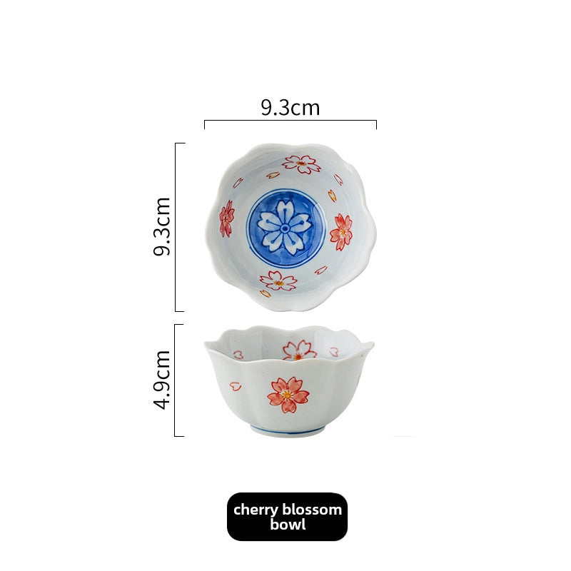 Hand-painted Ceramic Dip Bowl Seasoning Side Dishes Snack Bowl Household Soy Sauce Dish Hot Pot Small Bowl