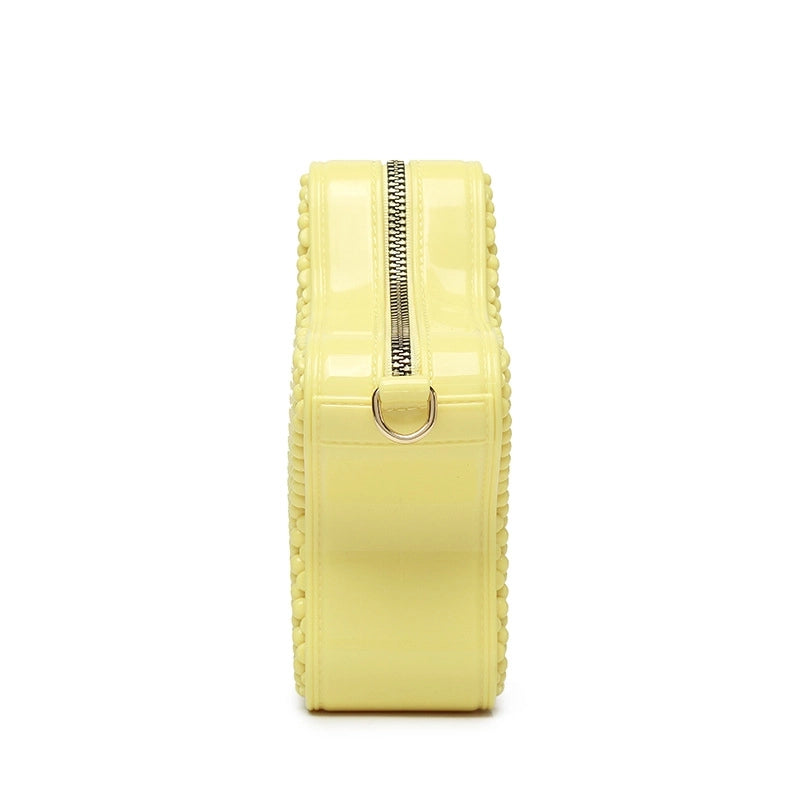 Women's Medium PVC Star Cute Zipper Jelly Bag