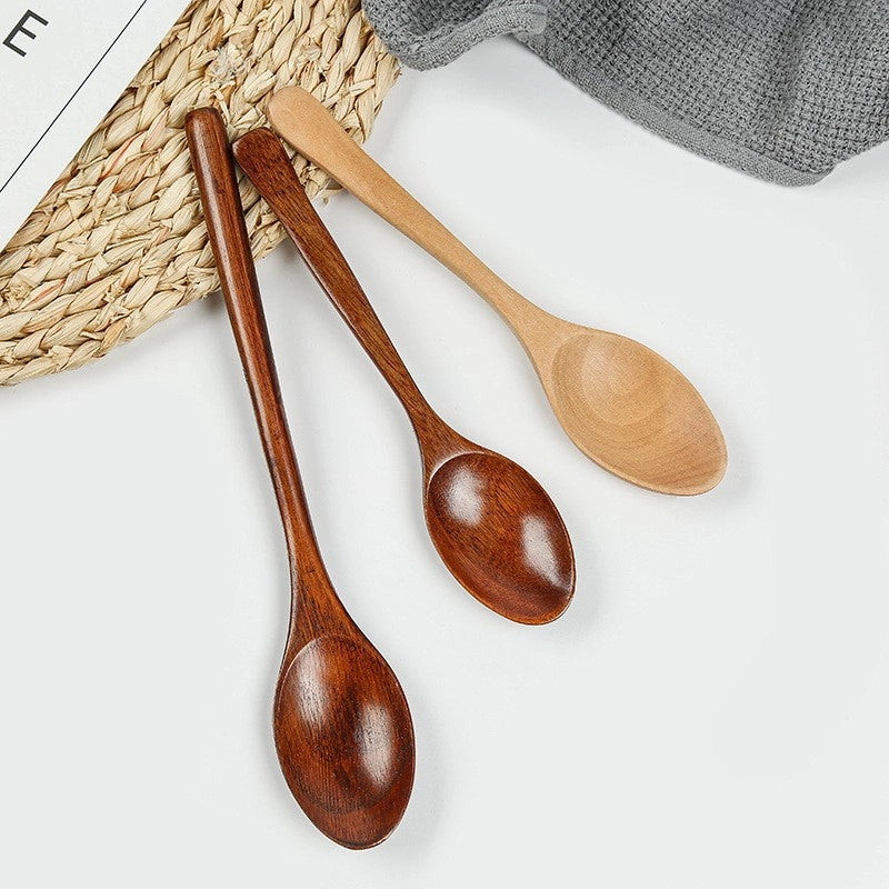 Phoebe Rice Spoon Long Pointed Handle Small Wooden Spoon Long Handle Salad Honey Spoon Wooden Spoon Small Spoon