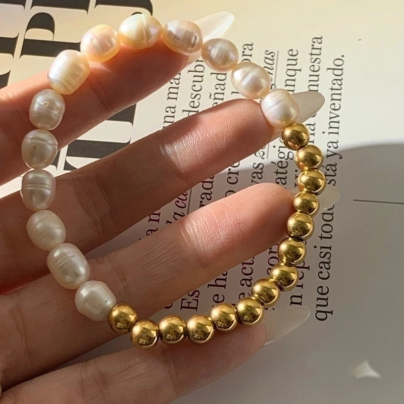 2 Pieces Casual Modern Style Geometric Heart Shape 304 Stainless Steel 16K Gold Plated White Gold Plated Gold Plated Zircon Bracelets In Bulk