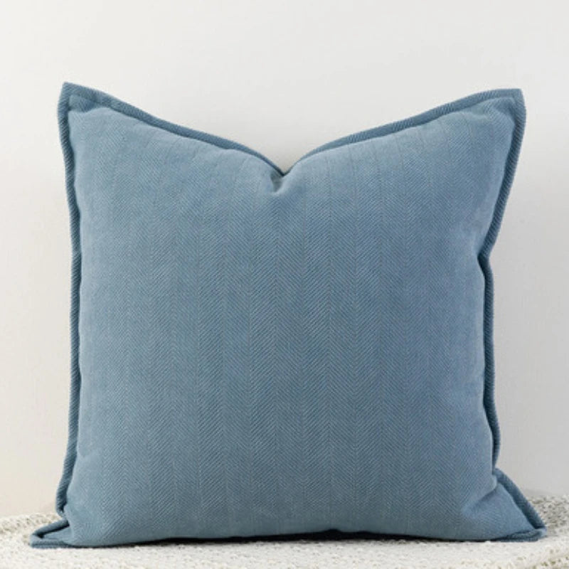 Alden Thickened Solid Cushion Cover - Space Grey