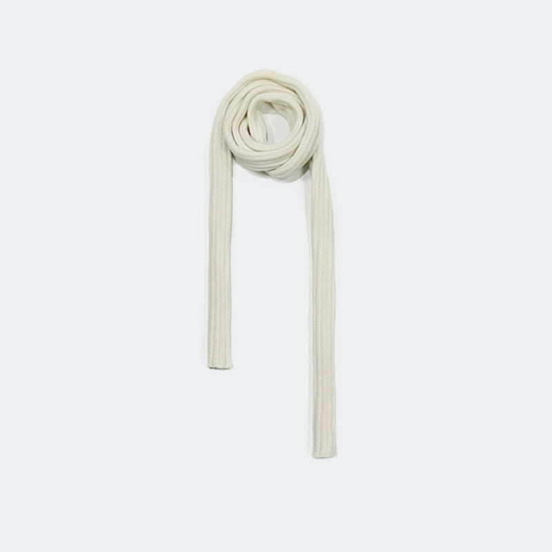 Women's Minimalist Streetwear Solid Color Acrylic Knitted Scarf