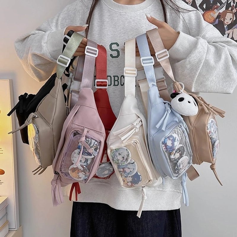 Women's Classic Style Streetwear Solid Color Nylon Waist Bags