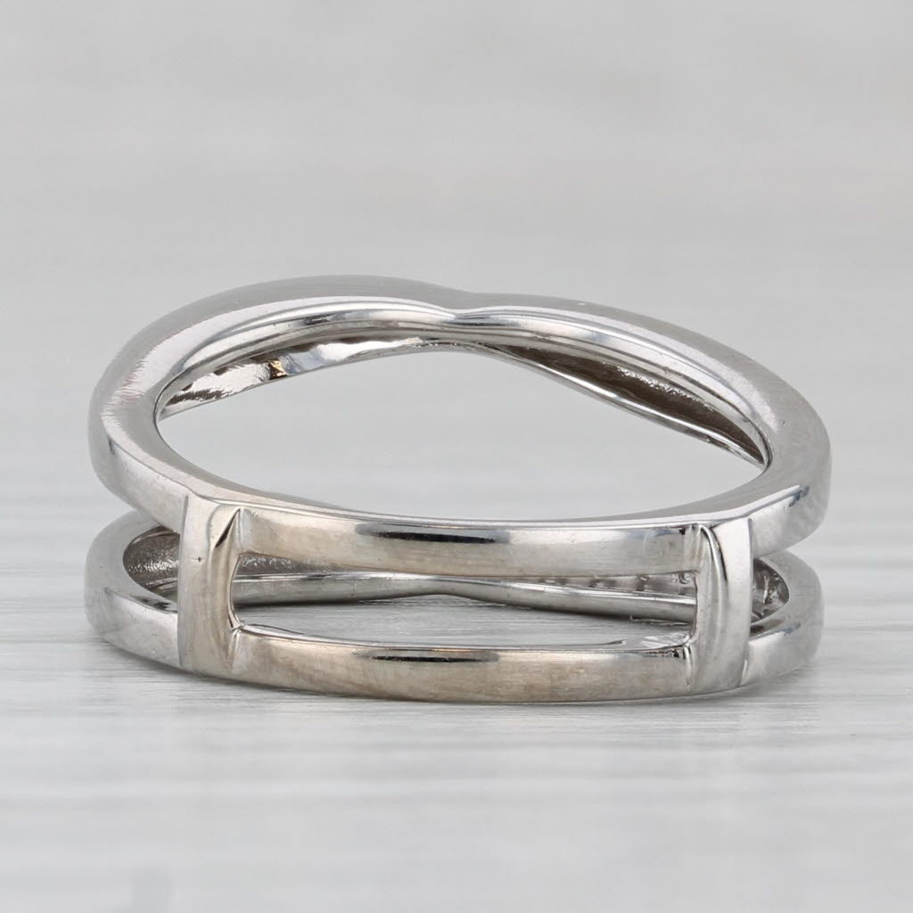 Vintage 0.38ctw Diamond Ring Jacket Enhancers 14k Gold Size 6.25 Wedding band