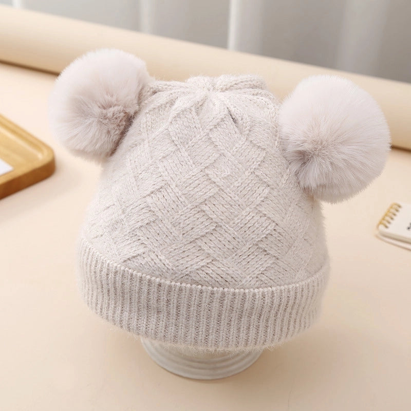 Children Unisex Basic Solid Color Beanie Hat
