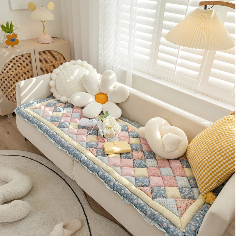 New Cotton Office Cushion Four Seasons Universal Anti-Slip Mat Thickened Student Simple Bay Window Cushion Cushion