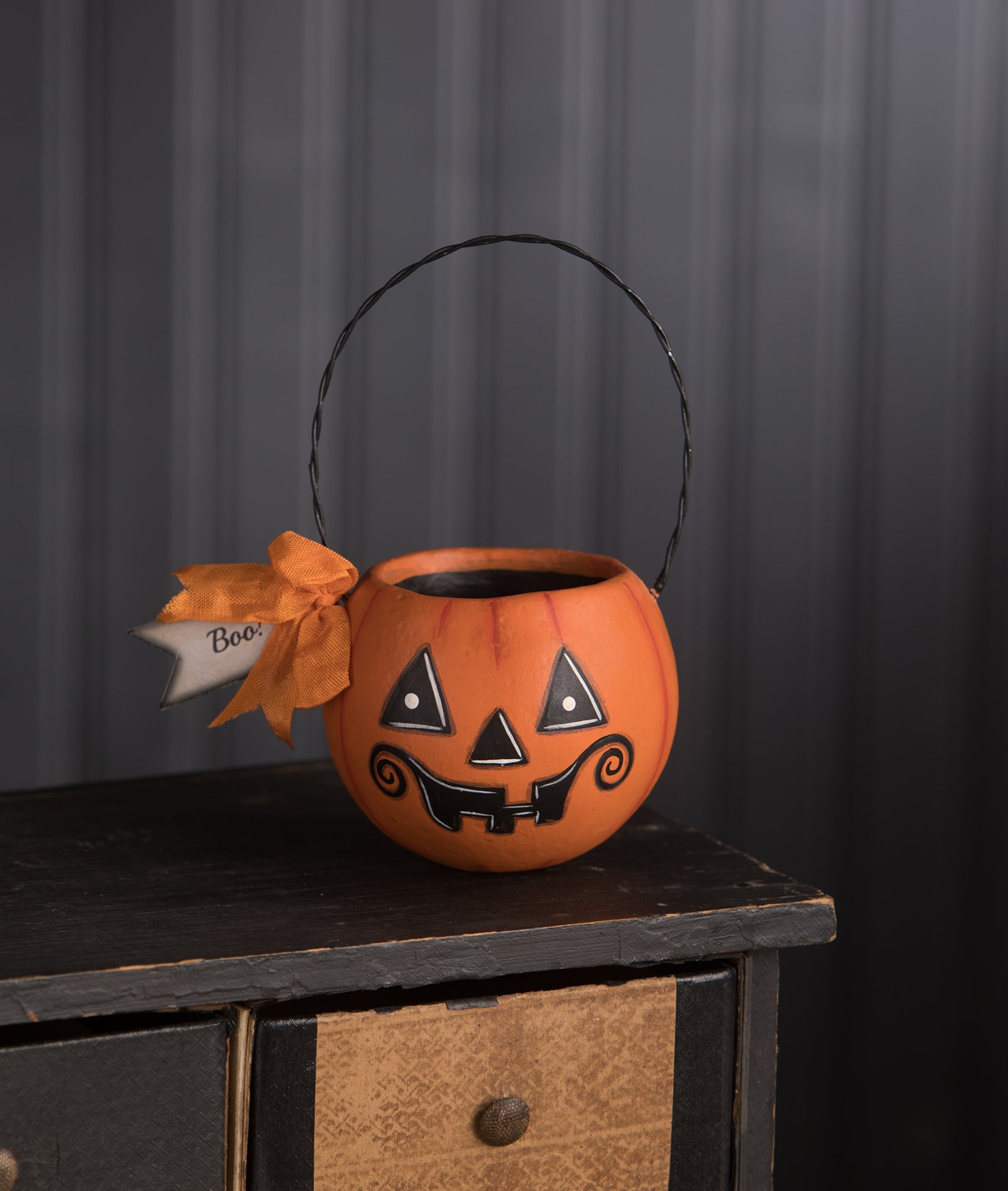 Small Orange Pumpkin Bucket