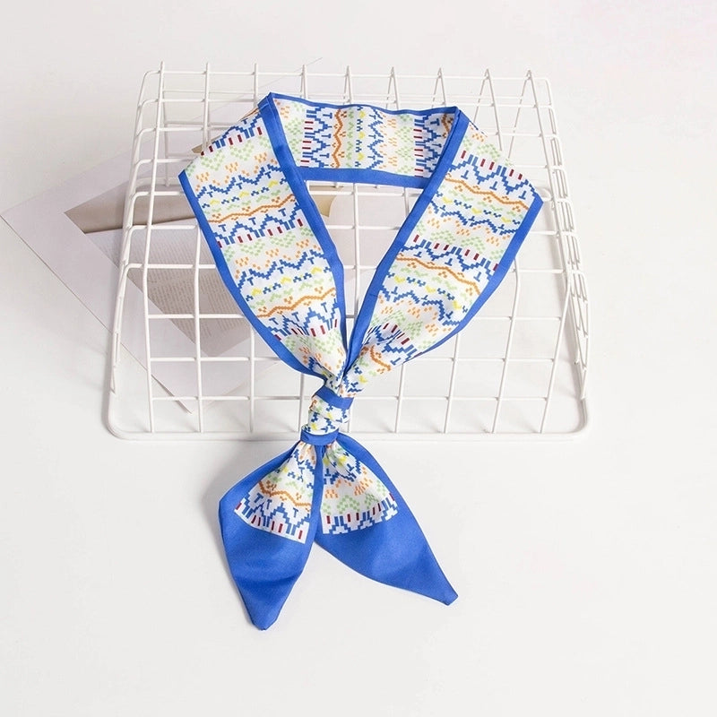 Women's Casual Minimalist Printing Plaid Flower Polyester Hair Band