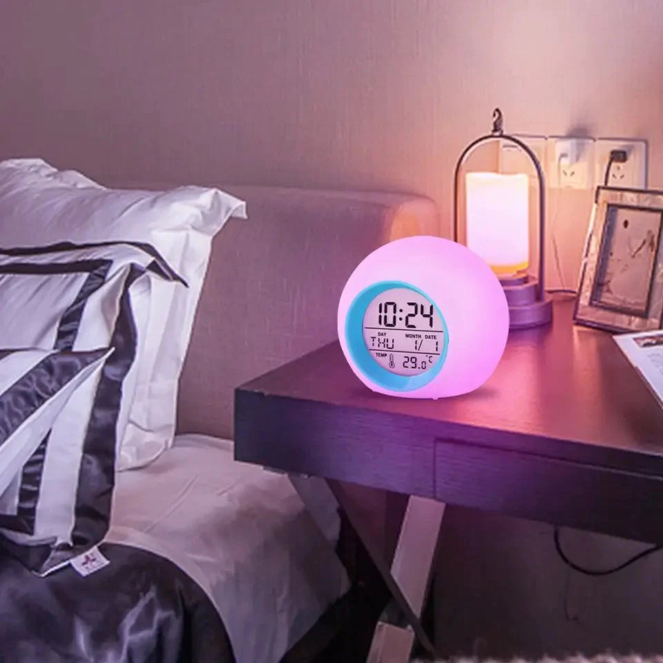 Digital Alarm Clock. 7 Color