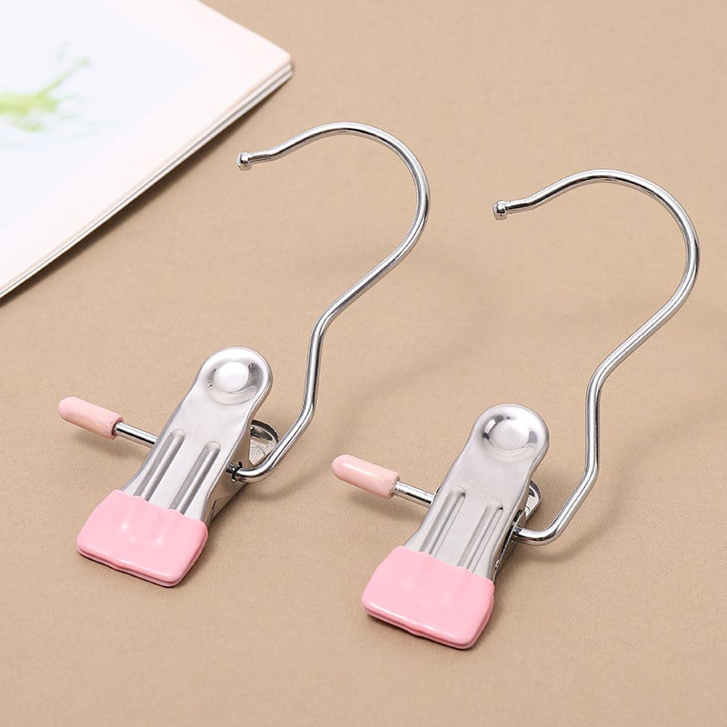 (2024 New Arrival 49% OFF )Anti-Rust Clip-Space Saving Clothespin Hook