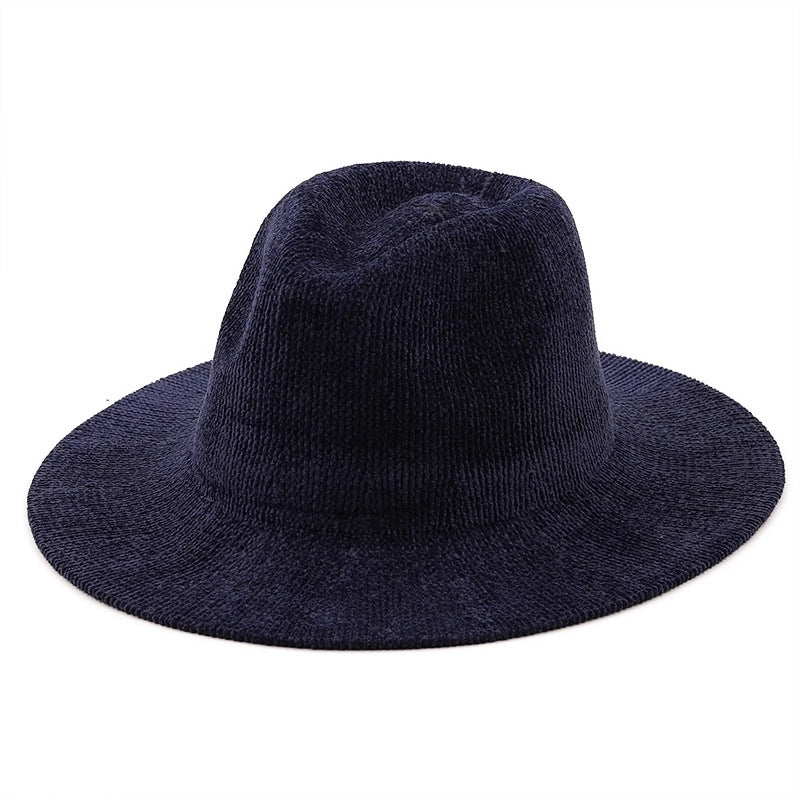 New Knitted Solid Color Warm Jazz Hat