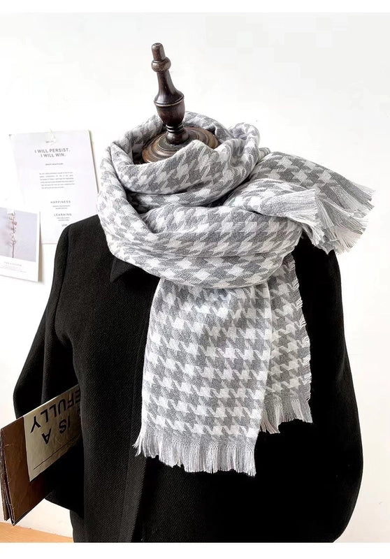 Women's Minimalist Classic Style Color Block Acrylic Polyester Scarf