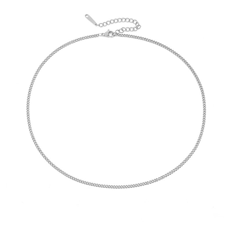 Stainless Steel 14K Gold Plated Fashion Plating U Shape Necklace