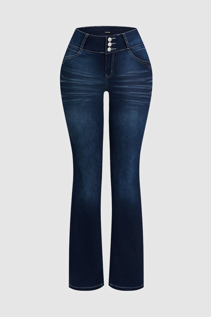 FINAL SALE⚡$24.99 for 6 packs⚡- High-waisted flared denim casual pants (Multiple Colors)