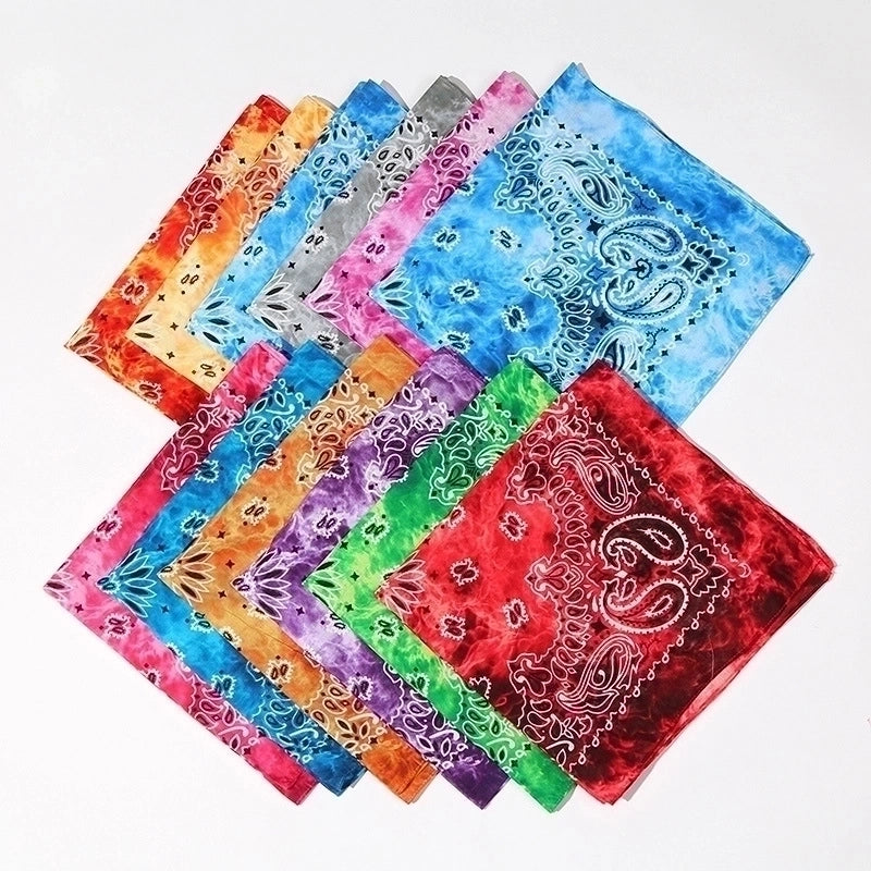 Unisex Streetwear Color Block Cotton Kerchief
