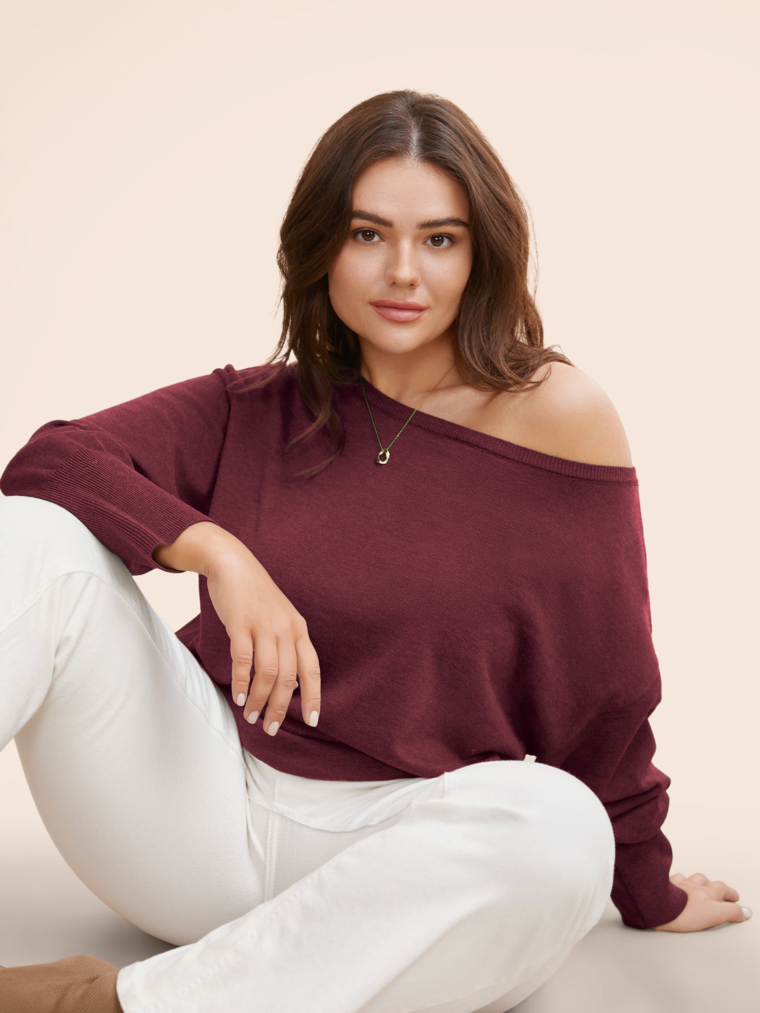 Supersoft Essentials Boat Neck Drop Shoulder Pullover