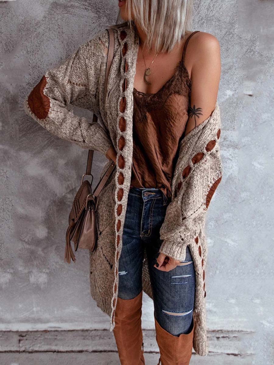 Casual Hooded Knitted Cardigan