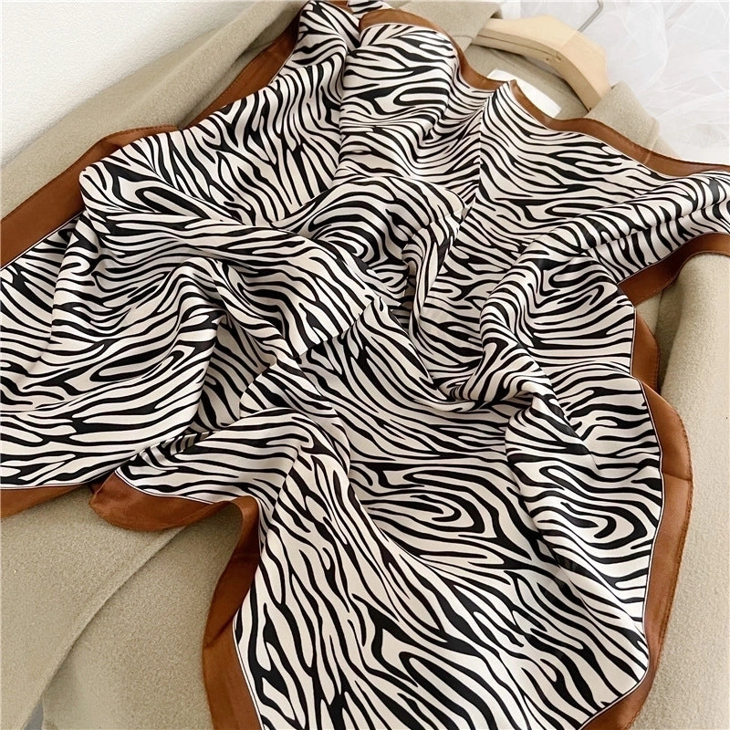 Women's Elegant Printing Polyester Printing Silk Scarf