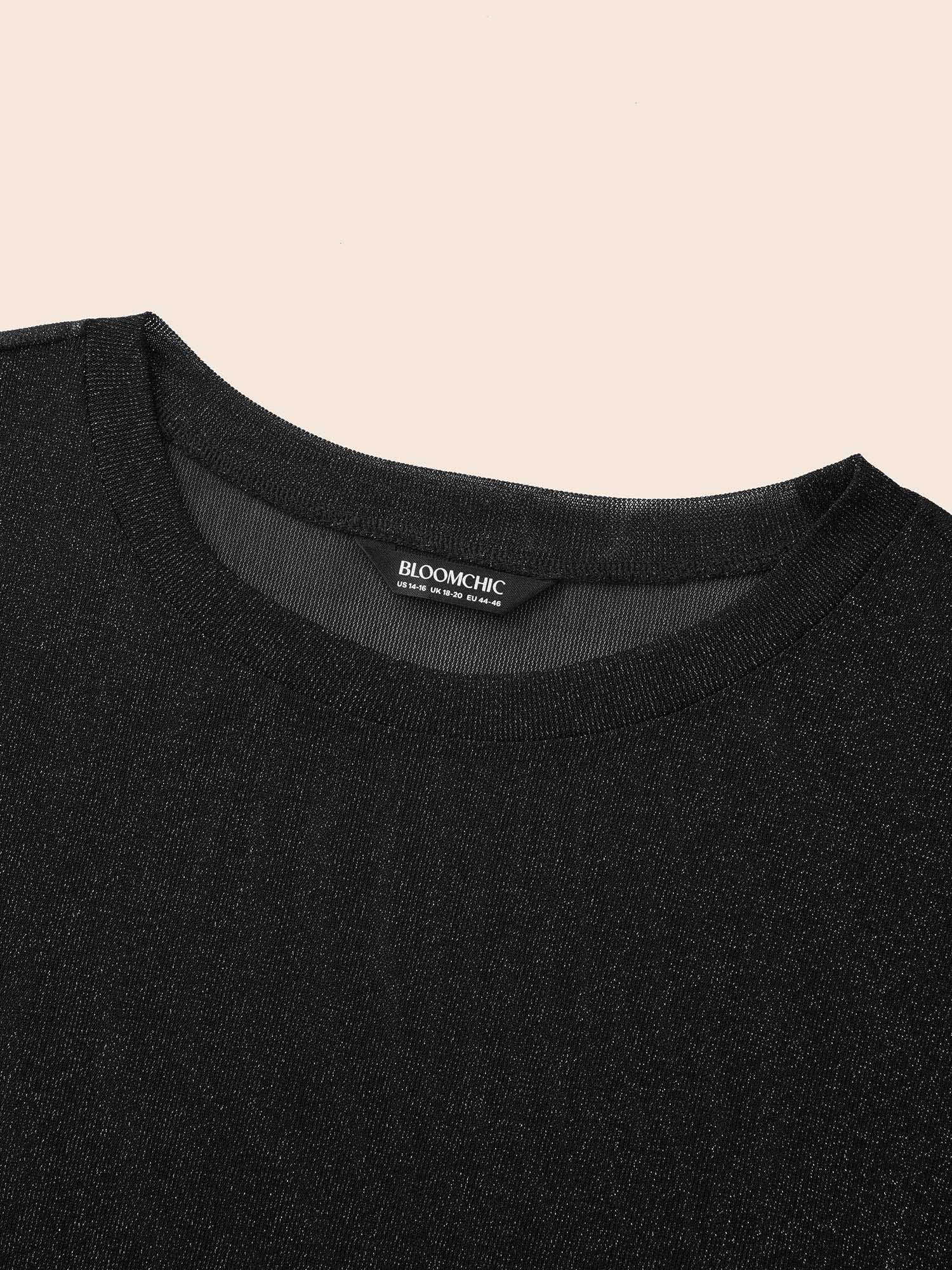 Round Neck Luxe Mesh T-shirt