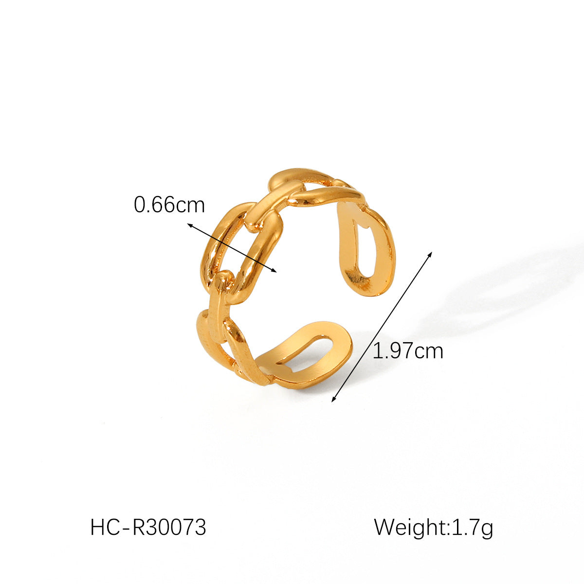 Ring Stripe Circle Geometric Stainless Steel Electroplating Rings